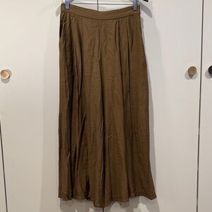 Mango Brown/Olive Plazzo Pants Sz8